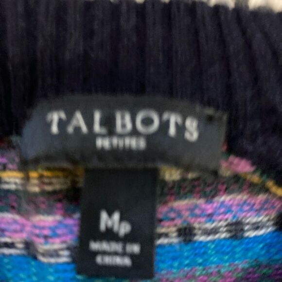 Vintage Talbots striped Sweater Medium - Picture 6 of 8